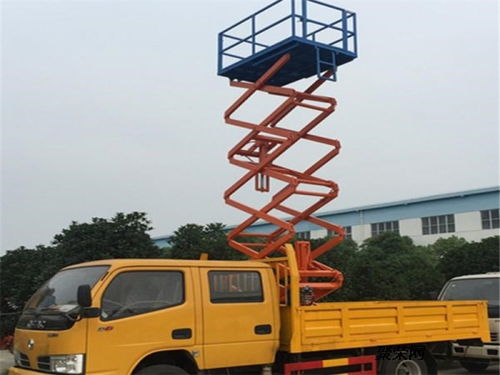 江鈴多功能高空作業車 垂直升降式專業制造商直銷，隨車吊功能一體化解決方案